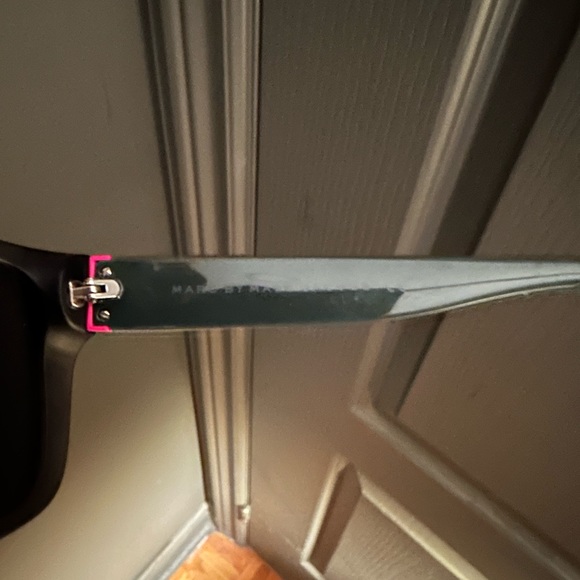 Men Black and Grey Sunglasses Pink Accents - Picture 2 of 7